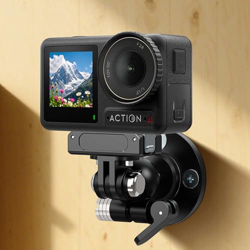 Soporte de montaje de pared de aleación de aluminio de 1/4 rosca estándar con luz DSLR, soporte de montaje para equipo de estudio negro - imagen 2