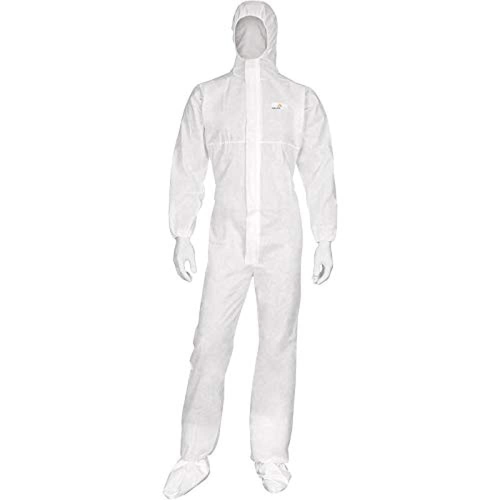 Deltaplus White Delta Plus -Dt215 Hooded Overall