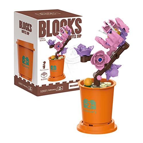Flower Bouquet Building Sets | Artificial Flowers Bouquet Building Blocks Set | DIY Unique Decoratio