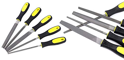 Image of Diy Crafts India 686 Wood File Steel File Rasp 8'' Inch Round /Flat /Square /Triangle /Half-round Metal Files, Multicolor