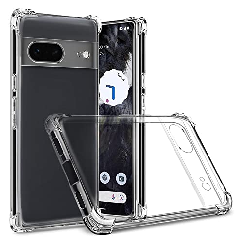 Totill Funda para Google Pixel 7 5G, funda transparente con parachoques a prueba de golpes, funda antideslizante transparente para Google Pixel 7 (6.3 pulgadas) Cover