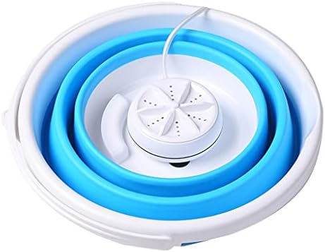 DLVKHKL Household Folding Washing Machine Small Portable Underwear Socks Washing Machine Laundry Bucket Semi-Automatic