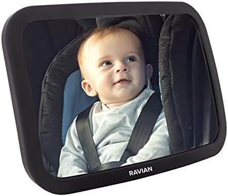 Baby Car Mirror for Back Seat – Safest Car Seat Mirror with Crystal Clear view, Shatterproof, Adjustable Rear View Mirror to See Rear Facing Infants, Kids, Babies and Newborn