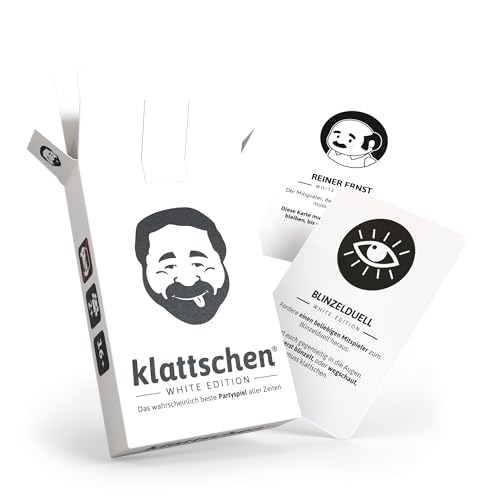 DENKRIESEN klattschen® WHITE EDITION - Offizielle Erweiterung des Partyspiel | Kartenspiel für...