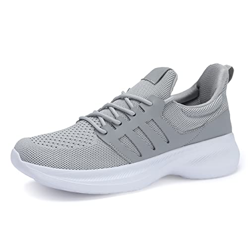 Image of Casbeam Mens Running Shoes Comfortable Lightweight Breathable Walking Shoes Lace-up Shoes Mesh Workout Casual Sports Shoes