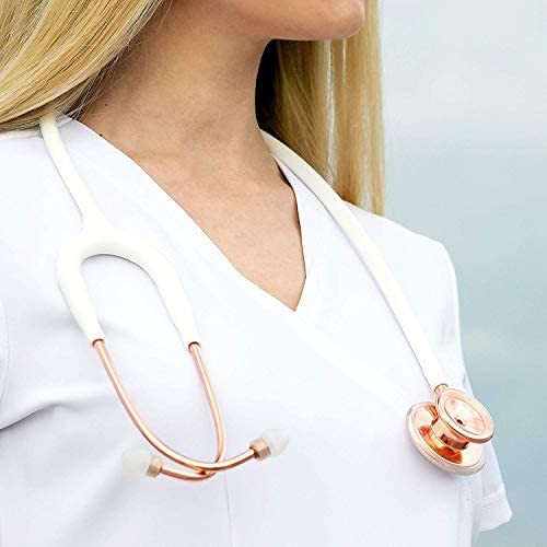 Image of MDF Instruments MD One Premium Stainless Steel Dual Head Stethoscope, Adult, Black Tube, Black Chestpieces-Headset, MDF777BO | Dual head, Trusted since 1971, Lifetime warranty, Free-Parts-for-Life, Latex-free, For doctors, nurses, students, home health