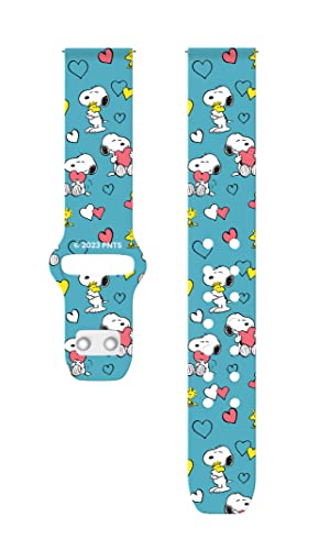 Affinity Bands Peanuts Valentines HD Watch Band Compatible with Samsung Galaxy Watch (20mm Short BFFs)