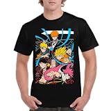 the Fan Tee Camiseta de Adulto de Hombre Dibujos Animados Anime Divertido Universo, Vibras de Manga, Mundo Otaku, Japan Fan Kanji, GENERACION DE LOS 90 009 XL