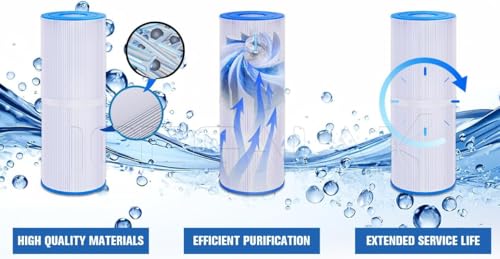 Image of Deeptime Ice Bath Filter Cartridge 7.7x4.5 inch PP Sediment 6 Pack
