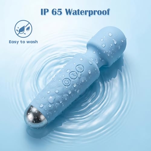Image of LUMIO Body Back Relaxation Massager Multi-Modes for Muscle Relaxation, Blue | LUMIO Body Back Relaxation Massager - Mini - Travel - 8 Speeds 20 Modes for Body Muscle Relaxation, Blue