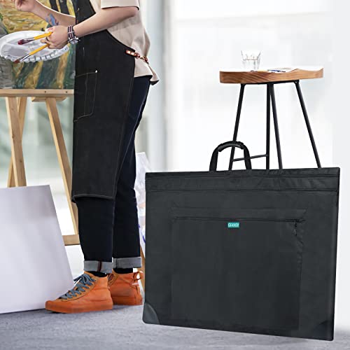 Gfansy Art Portfolio Tote Bag 24 X 36, Soft Portfolio Folder For Artwork, 600D Oxford Artist Portfolio Case With 3 Storage Bag & Detachable Shoulder Strap (24 X 36 Inch) #TOP5