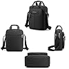 zhongningyifeng Men's Shoulder Bag Nylon Crossbody Bag Waterproof Casual Black Messenger Bag for Work Travel School #5