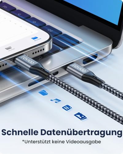 RAVIAD Lightning Kabel USB C 1M [MFi Zertifiziert] iPhone Ladekabel USB C – Ansicht 5