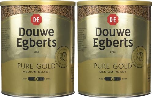 Image of Douwe Egberts Pure Gold Instant Coffee - 1 x 750g Tin (Pack of 2)