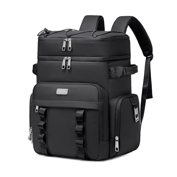 Weitars Insulated Cooler Backpack,Double Deck Waterproof Soft Cooler Bag,Backpack Coolers Leak Proof Lunch Backpack for Men Women for Travel,Camping,Picnic,Beach,Picnic,Outdoor 31L/52 Can