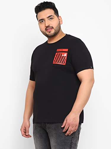 Image of Urbano Plus Men's Graphic Printed Half Sleeve Regular Fit Cotton T-Shirt