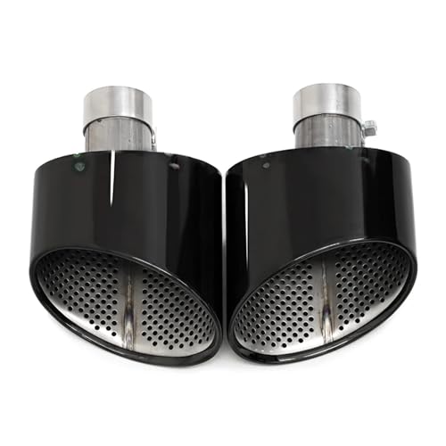Silencieux d'échappement en acier inoxydable noir style RS pour look Audi sportif