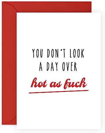 CENTRAL 23 Fiancee Birthday Card For Her - You Don't Look A Day Over