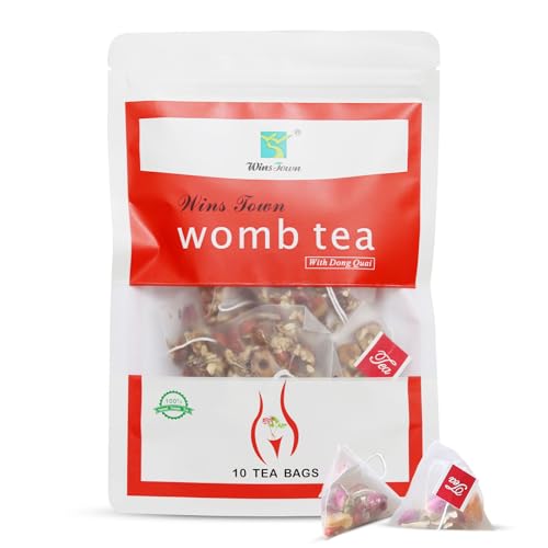Wins Town Womb Tea, Herbal Tea for Women's Health, Support Uterus Clean and Detox, 10 Tea Bags