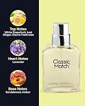 PB ParfumsBelcam Classic Match CM Eau De Toilette Spray, Fresh and Elegant Fragrance for Men, Woody and Floral Notes, Long-Lasting Scent, Men’s Cologne for Everyday Wear, 2.5 Fl Oz