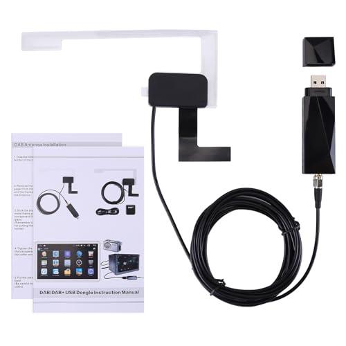 Auto USB Android DAB + Auto Radio Adapter Digital Tuner Audio Ricevitore Antenna DAB Antenna autoradio Antenna DAB-Parabrezza Antenna Autoradio Antenna