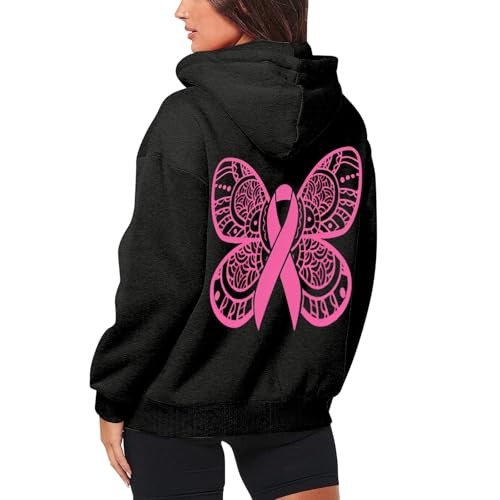Sweat à capuche sensibilisation cancer du sein solidaire et confortable