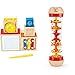 Hape- Wooden Musical Instrument Stacking Set Impilare, Multicolore, E0336 E0327 - Bastone della Pioggia, Rosso