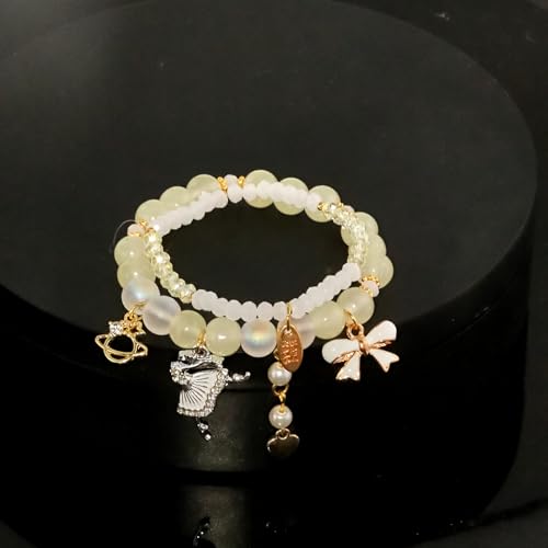 Image of Ballerina Bracelet Dance Recital Bracelet Ballerina Blue Bracelet Cute Ballerina Dance Beaded Bracelet Ballerina Friendship Bracelets Ballerina Party Jewellery