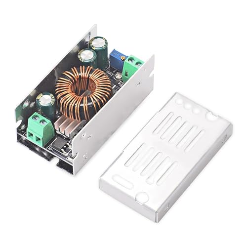 Agatige Adjustable Step-Down Power Voltage Regulator Module, 2.8x1.5x1.2in 100W 6A DC to DC Buck Converter, Constant Current Power Supply Inverters Converter Board Module with Protective Case