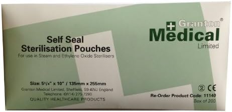 Granton Medical Sterilisation Pouches - 135Mm X 255Mm by GRANTON MEDICAL