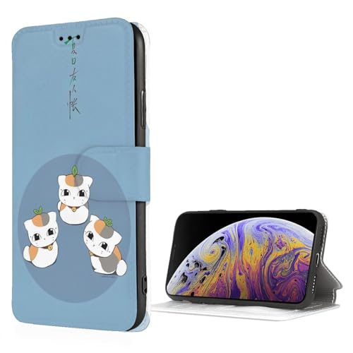 Puレザー 財布型 スマホケース ニャンコ先生 夏目友人帳 Iphone Se3 Iphone Se2 Iphone8 Iphone7 ケース おしゃれ かわいい 漫画 手帳型 カバー 互換性がある カード収納 軽量 薄型 耐衝撃 人気 ギフト