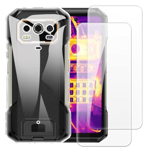 Shantime �P�[�X�{2�����苭���K���X�Z�b�g Ulefone Armor 27T Pro+ 4G �Ƃ̌݊������� �ϏՌ��J�o�[���S�ʕی�X�N���[���v���e�N�^�[(�N���A)