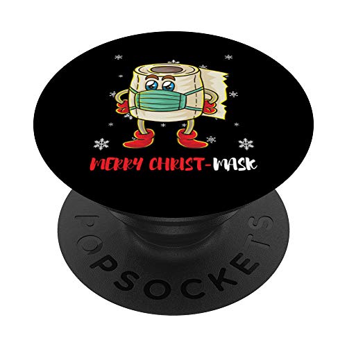 Toilettenpapier Rolle Maske Klopapier Desinfektionsmittel PopSockets PopGrip: Ausziehbarer Sockel und Griff für Handys/Tablets mit Tauschbarem Top