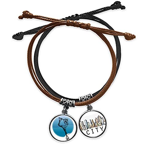 Patinage rétro bracelet corde tressée en cuir Sidi pour femme style sports d'hiver