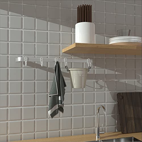 15PCS Coat Hooks - White Robe & Coat Wall Hooks with 30 Screws - Image 6