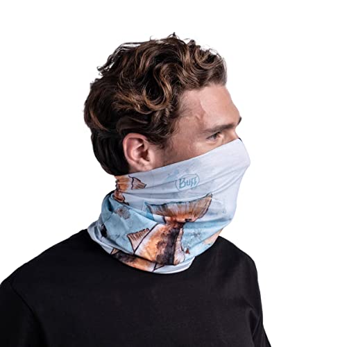 Image of BUFF CoolNet UV Neck Gaiter, UPF 50 Sun Protection, Breathable, Versatile, Quick Dry Face Mask, Fishing Designs, Adult Size