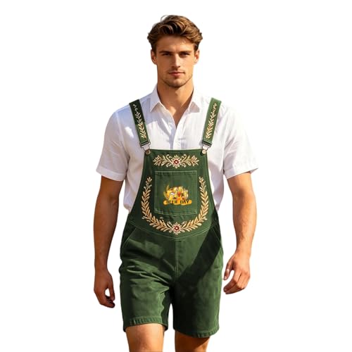 Bañador de Oktoberfest estilo bávaro para hombre con tirantes casuales
