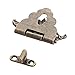 2PCS Antique Hinge & 1 PC Retro Style Padlock Lock Key Latch Clasp Set Box Lock with 12 Screws