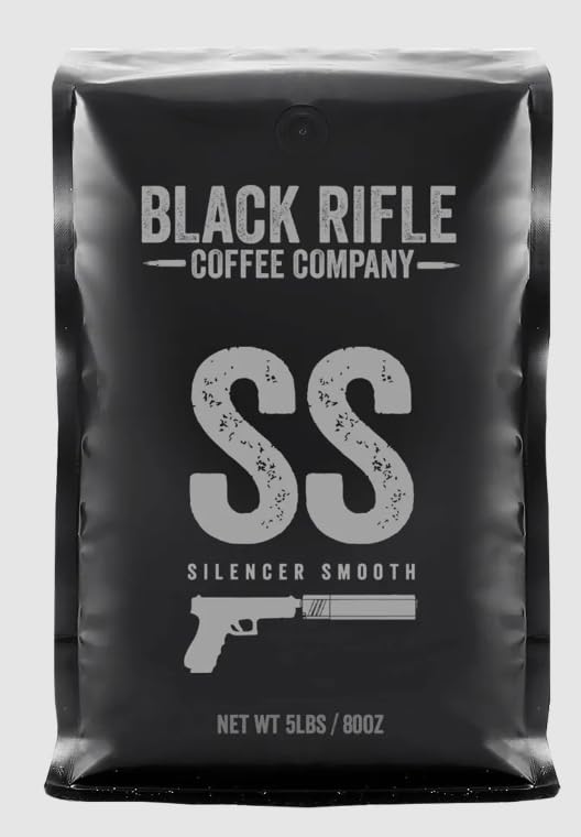 Black Rifle Coffee Company AK Espresso, 5 lb Bag, Whole Bean Coffee Medium Roast - Roasted Blend Made from Arabica Beans - Colombian & Brazilian Beans - Veteran Founded & American Made
