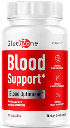 GlucoZone Blood Support - GlucoZone Capsules Support Optimizer Supplement All Natural Advanced Formula Pills Premium Vitamins for Health & Wellness 60 Capsules for 1 Month