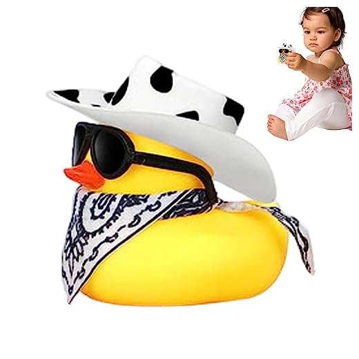 JYITO Patito de goma, Patito de goma amarillo con chirrillo flotador, Duckies Versátiles Simpático Juguete para Pato de Baño, Patito de Goma con Dedo Puzzoliente para la Ducha y la Decoración