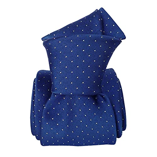 Cravate classique Palerme bleue à pois soie Segni Et Disegni pour costume