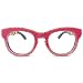 mincl Oversized Square Bling Rhinestone Reading Glasses For Women Blue Light Blocking Reader Computer Eyeglass Frame (red, 2, x)
