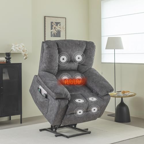 Oosofi Power Lift Recliner Chair Sofa for Elderly with Massage