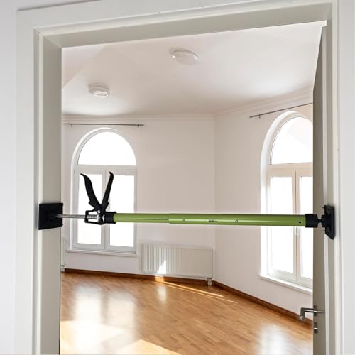 TRUTZHOLM Zargenspanner 57-117 cm Druckplatte Neigbar mit Klicksystem Teleskopstütze Einhandstütze Montagestütze