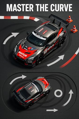 Image of Samtop 1:16 Remote Controlled Drift Car 4WD GT RC Car with Proportional Throttle & Steering, High-Speed Drifting Toy Car for Adults, Boys & Children (Standard)