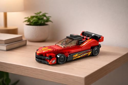Image of STEM Racing Car Pull Back Building Blocks Set (79Pcs) | DIY Speed Car Toy for Kids 6+ Years (Boys & Girls) | Friction Powered Racing Toy | Creativity & Motor Skills Development