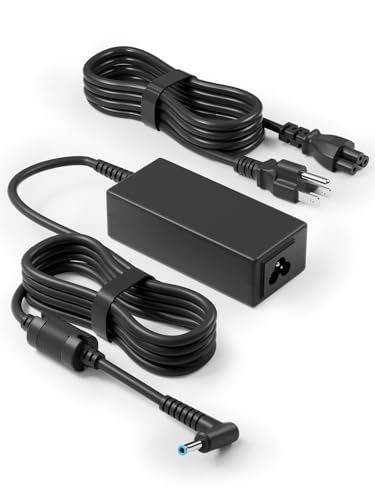 45W Laptop Charger Compatible with HP Pavilion X360 15 13 11,Stream 11 13 14,Zbook 14u G4 G5 15u 15 G3,Spectre X360,19.5V 2.31A Adapter for Notebook 15 Model 4.5mm Smart Blue Tip Computer Power Cord