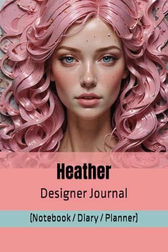 Heather Designer Journal (Notebook/Diary/Planner): Luxury Lined/Blank pages for affirmations, art, autographs, composition, essays, goals, gratitude, ... recipes, sublimation, travel, wedding list image 2