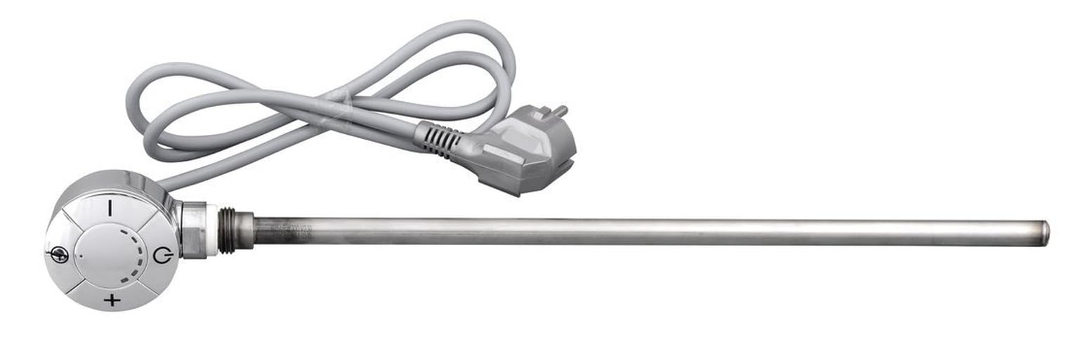 Aqualine E-Patrone mit Thermostat, geradem Kabel, 600 W, Chrom